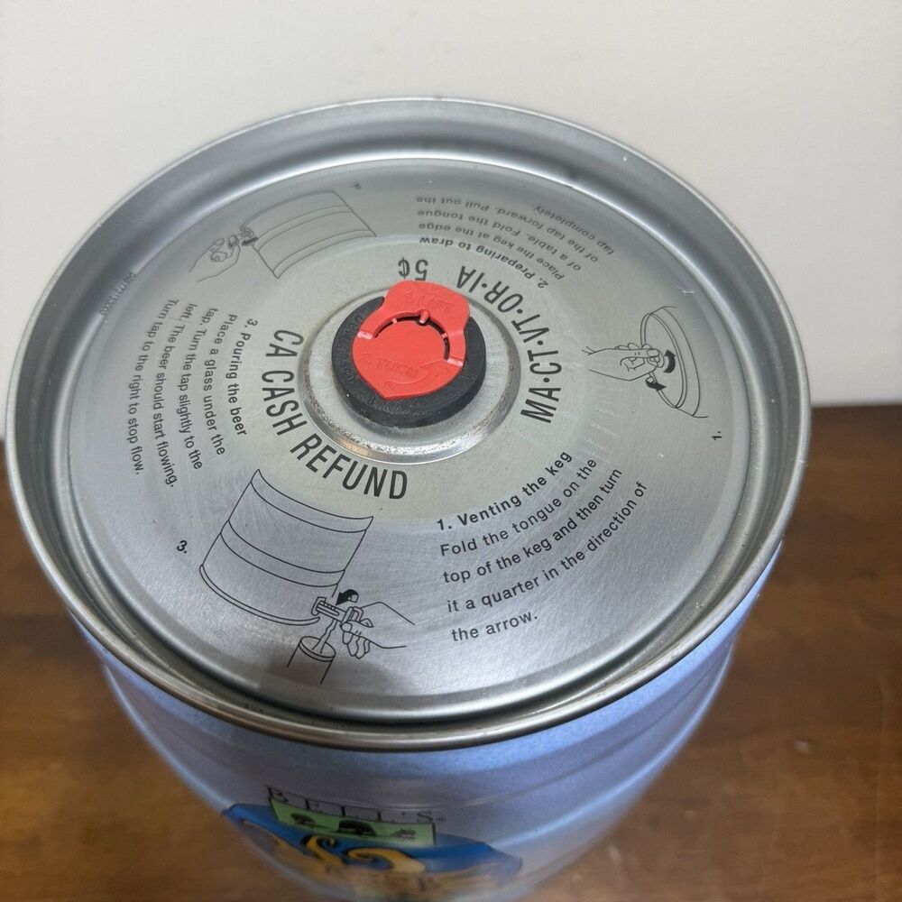 2013 Bell's OBERON ale 5 liter beer KEG can Great condition Empty - Picture 4 of 9